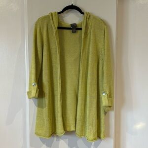 Chicos chartreuse sweater